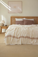 NOPELİ BORDÜRLÜ FORMOSSA YATAK ÖRTÜSÜ