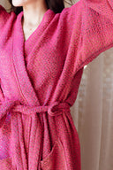 Jasmin Pamuklu Bornoz Pembe
