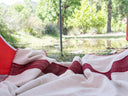 Yahoo Pamuklu Keten Throw - Bordo