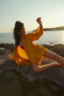 Gia Pamuk Kimono Hardal