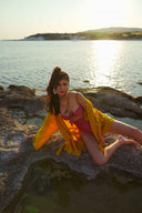 Gia Pamuk Kimono Hardal