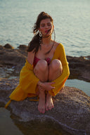 Gia Pamuk Kimono Hardal