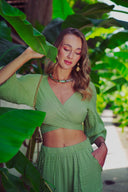 Luna Pantolon Crop Set Ada Çayı