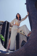 Marea Pantolon Crop Takım Vizon