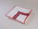 Yahoo Pamuklu Keten Throw - Bordo