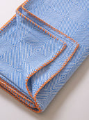 Mega Kristal Jumbo Pamuklu Throw - Mavi